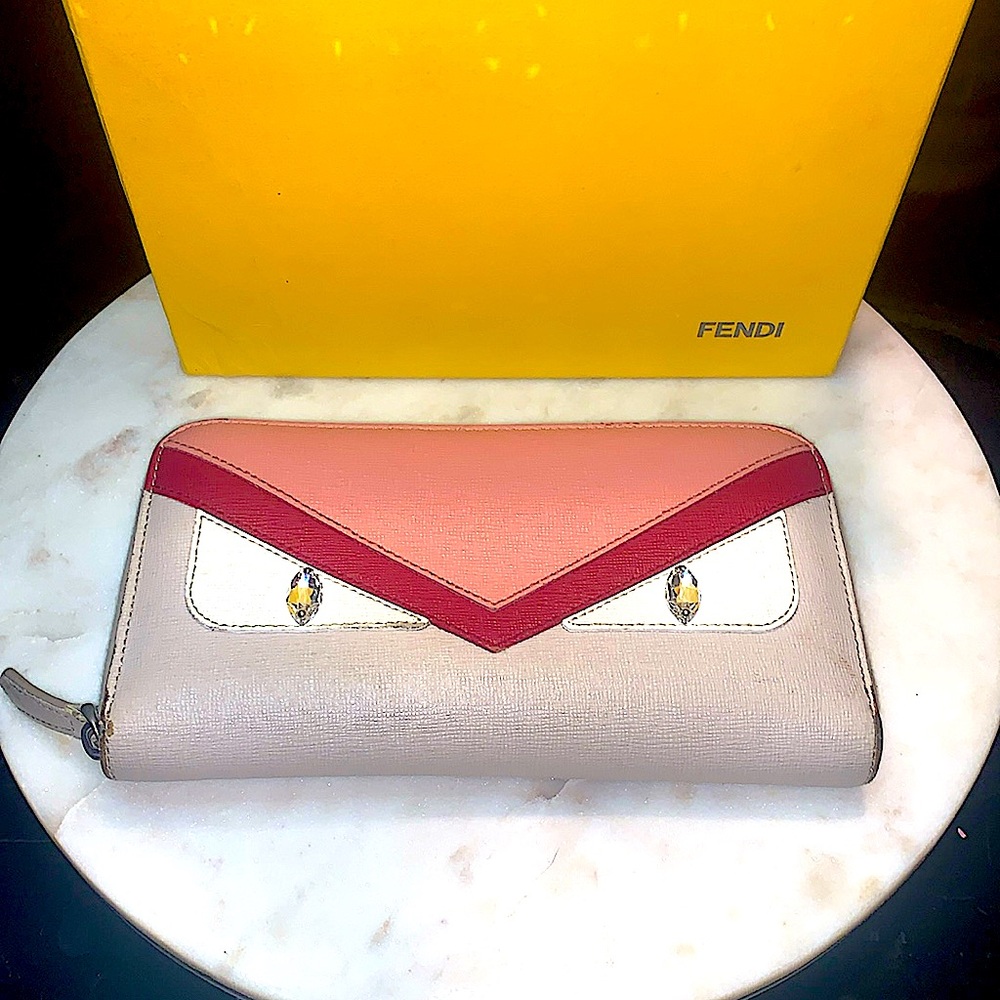 FENDI MONSTER ZIPPY WALLET LONG